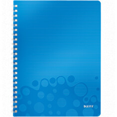 LEITZ Blok WOW A4, PP, linka, modrá