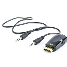 Adaptér C-TECH HDMI na VGA + Audio, M/F