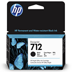 HP 712 Inkoustová náplň černá (38ml), 3ED70A