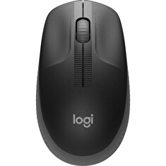 Logitech M190/Kancelářská/Optická/1 000 DPI/Bezdrátová USB/Černá