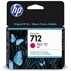 HP 712 Inkoustová náplň purpurová (29ml); 3ED68A