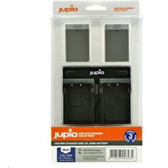 Set Jupio 2x baterie BLS5 / BLS50 - 1210 mAh a duální nabíječka pro Olympus