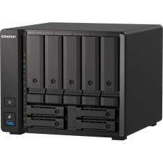 QNAP TS-h973AX-32G (Ryzen 2,2GHz, ZFS, 32GB RAM, 5x 3,5" + 4x 2,5" SATA/2x U.2, 2x 2,5GbE, 1x 10GbE)