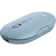 TRUST PUCK/Cestovní/Optická/1 600 DPI/USB+BT/Modrá