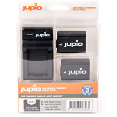 Set Jupio 2x NP-FW50 - 1080 mAh + USB nabíječka