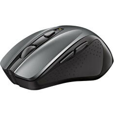 TRUST NITO/Ergonomická/Optická/Pro praváky/2 200 DPI/Bezdrátová USB/Černá-stříbrná