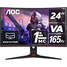 AOC/C24G2AE/23,6"/VA/FHD/165Hz/1ms/Blck-Red/3R