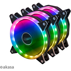 přídavný ventilátor Akasa Vegas AR7 LED 12 cm kit