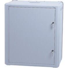 Masterlan jednodílný rozvaděč 19" 12U/400mm, rozložený - FLAT PACK, plechové dveře