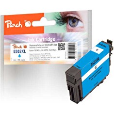 PEACH kompatibilní cartridge Epson T02W2, No 502XL azurová, 8ml