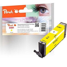 PEACH kompatibilní cartridge Canon CLI-581, yellow, 5,6 ml