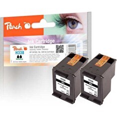 PEACH kompatibilní cartridge HP CB331E, No 338*2 TwinPack, 2x black