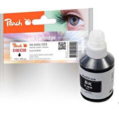 PEACH kompatibilní cartridge Canon GI-40/50, black, 170ml