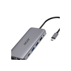 ACER 12v1 Type C dongle: 2 x USB3.2, 2 x USB2.0, 1x SD/TF, 2 x HDMI, 1 x PD, 1 x DP, 1 x RJ45, 1 x 3.5 Audio