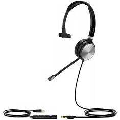 Yealink UH36 Mono náhlavní souprava na jedno ucho s 3.5mm jack - USB konektory pro Teams