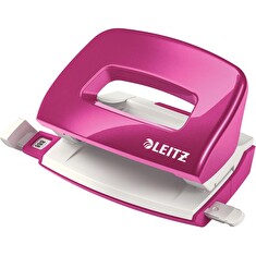 LEITZ Mini děrovačka NeXXt 5060, metalická růžová