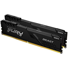 KINGSTON 16GB 2666MHz DDR4 CL16 DIMM (Kit of 2) FURY Beast Black