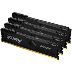 KINGSTON 32GB 3200MT/s DDR4 CL16 DIMM (Kit of 4) FURY Beast Black