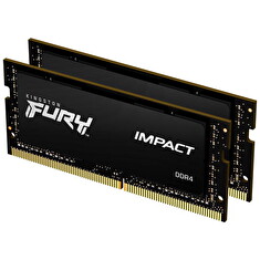 KINGSTON 16GB 2666MHz DDR4 CL15 SODIMM (Kit of 2) FURY Impact