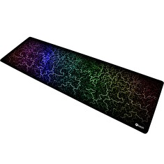 C-TECH Herní podložka pod myš ANTHEA ARC, barevná, pro gaming, 900x270x4mm, obšité okraje