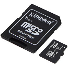 Kingston MicroSDHC karta 8GB Industrial C10 A1 pSLC Card + SD Adapter