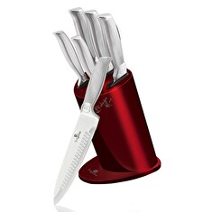 Sada nožů Berlingerhaus ve stojanu nerez Burgundy Metallic Line 6 ks Kikoza Collection BH-2273