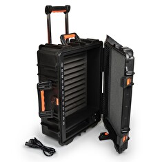 PORT CONNECT Rolling charging cabinet, nabíjecí přepravní kufr na kolečkách pro 12 zařízení, černý