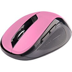 C-TECH myš WLM-02P, růžová, bezdrátová, 1600DPI, 6 tlačítek, USB nano receiver