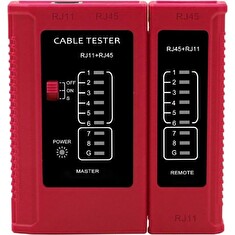 W-Star Tester RJ 45 WS468RD RJ45 RJ11 STP Cat5e Cat7 červená