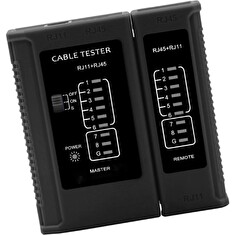 W-Star Tester UTP WS468BK, RJ45, RJ11, STP, Cat5e, Cat7, celočerný