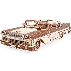 Hračka Ugears 3D dřevěné mechanické puzzle VM-05 Auto (50's convertible)
