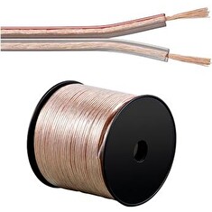 PremiumCord Kabely na propojení reprosoustav 100% CU měď 2x2,5mm 1m - délka na přání