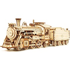 Hračka Robotime dřevěné 3D puzzle Parní lokomotiva