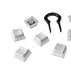 HP HyperX Pudding Keycaps - Full Key Set - PBT - White (US Layout)