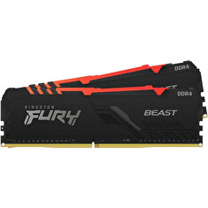 Kingston FURY Beast/DDR4/32GB/3200MHz/CL16/2x16GB/RGB/Black