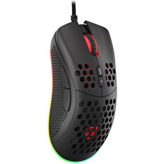 Genesis herní optická myš KRYPTON 555/RGB/8000 DPI/Herní/Optická/8 000 DPI/Drátová USB/Černá