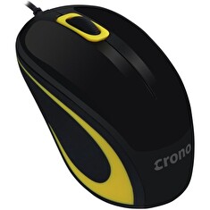 Crono CM643Y/Kancelářská/Optická/Drátová USB/Černá-žlutá