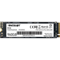 PATRIOT P310//SSD/M.2 NVMe/Černá/3R