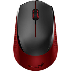 Genius NX-8000S/Kancelářská/Optická/1 200 DPI/Bezdrátová USB/Černá-červená