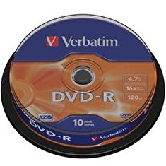 VERBATIM DVD-R AZO 4,7GB, 16x, spindle 10 ks