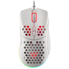 Genesis herní optická myš KRYPTON 555/Herní/Optická/8 000 DPI/Drátová USB/Bílá