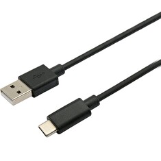 C-TECH kabel USB 2.0 AM na Type-C kabel (AM/CM), 2m, černý