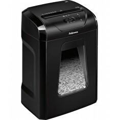 FELLOWES skartovač 12 C/ křížový řez 4x40mm/ objem koše 19 l/ stupeň utajení P-4 (důvěrné)/ černý