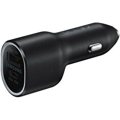 Samsung Duální autonabíječka 40W (USB,USB-C) Black