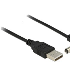 Delock napájecí kabel USB > DC 5.5 x 2.1 mm samec 90° 1.5 m