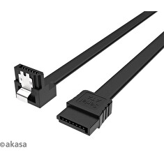 AKASA - Proslim SATA kabel 90° - 100 cm