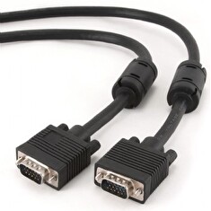 GEMBIRD Kabel přípojný k mon 15M/15M VGA 20m stíněný extra, ferrity BLACK