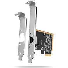 AXAGON PCEE-GRF, PCIe síťová karta - 1x Gigabit Ethernet port (RJ-45), Realtek 8111F, vč. LP