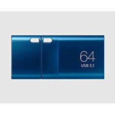 Samsung flash disk 64GB USB-C 3.1 (přenosová rychlost až 300MB/s) modrý