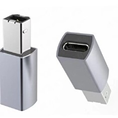 PremiumCord Aluminium USB C female - USB2.0 B Male adaptér